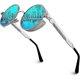 thumbnail image 1 of Polarized Sunglasses Round Retro Metal Frame Steampunk For Men And Women Unisex, 1 of 4
