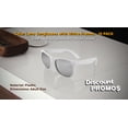 thumbnail image 4 of 10 Color Lens Sunglasses with White Frames Pack - UV 400, Reflector Mirrored - Silver, 4 of 8
