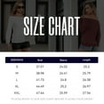thumbnail image 6 of Aiyino Women's long Sleeve Shirt Boat Neck Off Shoulder Stretchy Blouse Tops Plus Size,Red L, 6 of 10