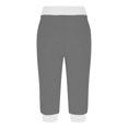 thumbnail image 4 of XIAfhje Womens Capris For Summer 2024 Casual Yoga Gym Capri Leggings Solid Color High Waisted Cropped Pants For Lounge Exercise,Workout,Yoga,Jogging, 4 of 6