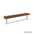 thumbnail image 5 of Washington Square Collection Solid IPE Ironwood Shelf with Integrated Towel Bar - Satin Chrome / 22 Inch, 5 of 5