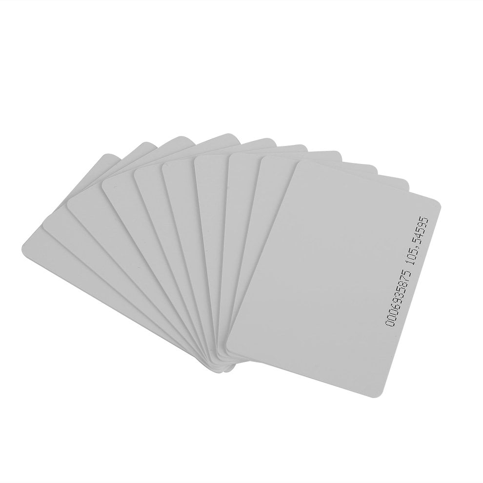 10pcs PVC Blank NFC Card Tag 1k S50 IC 13.56MHz Read Write RFID LB
