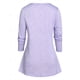thumbnail image 3 of Camiseta de superposición de encaje frontal de talla grande Rosegal  Mangas largas de talla grande, 3 of 5