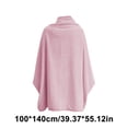 thumbnail image 5 of Warm Soft Plush Shawl, Cozy Wearable Blanket, Ultimate Comfort, Flannel Cover, for Lounging Home, Relaxing Evenings, Soft Fleece Fabric Akmoler | Gray, 5 of 7
