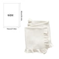 thumbnail image 3 of Ruffled Edge Knit Cotton Throw Blanket, Soft Breathable Woven Cover for Sofa Couch Bed, Lightweight Decorative Home Textile for Everyday Use, 3 of 6