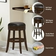 thumbnail image 6 of Hillsdale Furniture Tillman Wood Backless Bar Height Swivel Stool, Brown Cherry, 6 of 11