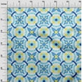 thumbnail image 3 of oneOone Cotton Poplin Twill Aqua Blue Fabric Block Quilting Supplies Print Sewing Fabric By The Yard 56 Inch Wide-W1, 3 of 6