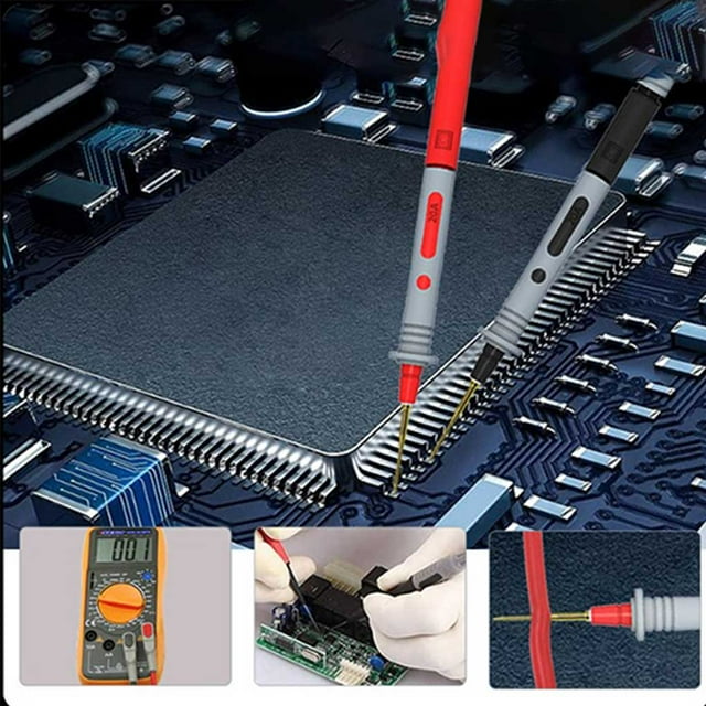 Kit de Câble d'Essai Industrie Ménagère Ensemble Équipement de Réparation Amovible Clips Multimètres Inspection Amovible Mesure Multifonctionnelle Accessoires de Rechange Ensemble