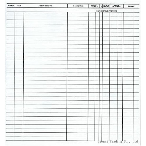Check Desk Registers, Size 8 1/2" X 9 1/4", Executive Business Deskbook