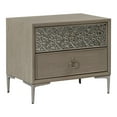thumbnail image 3 of Furniture of America Brio 2-Drawer Solid Wood Adult Nightstand with USB Port, Natural Oak, 3 of 17