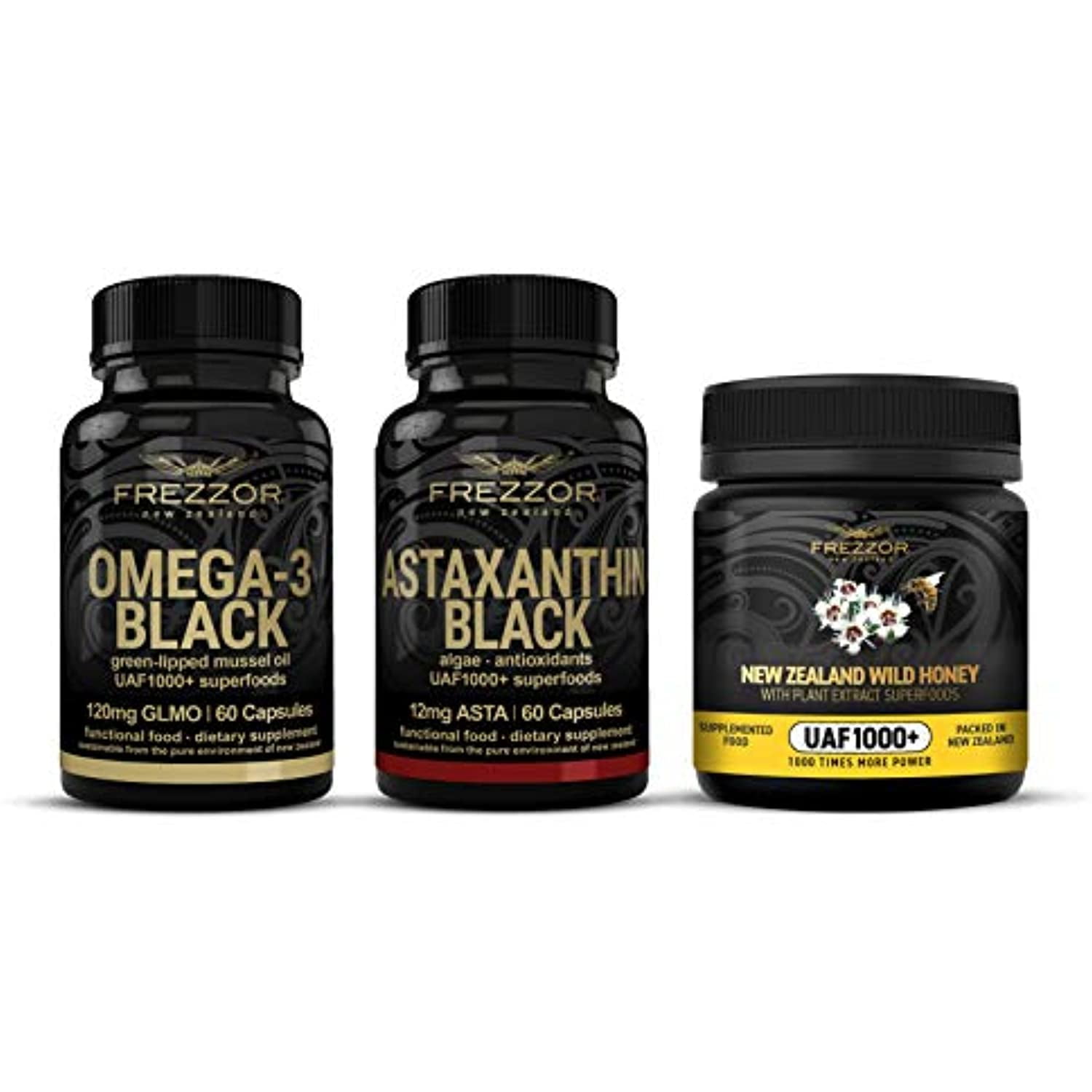 FREZZOR New Zealand Winter Health Support Pack, Omega3 Black
