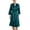 Dark Green, variant on Women's Satin Robe 3/4 Sleeve Summer Fall Silky Loungewear Robe Comfy House Thin Soft Knee Length Cool Spring Black Large