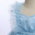 thumbnail image 6 of IBTOM CASTLE Baby Girls Butterfly Tutu Dress Summer Sleeveless Backless Lace Princess Birthday Party Dress with Headband Outfit 2-3 Years Blue - Snowflake, 6 of 8