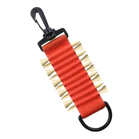 Huhudde Golfing TeesOrganizers Holder With Keychain Hook Adhesive Golfing Tees Organizers with Belt Clip Hold 10 Tees