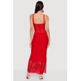 thumbnail image 3 of Women's Sleeveless Side Slit Crochet Maxi Dress, 3 of 3