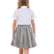 thumbnail image 4 of Faldas plisadas para niñas Color sólido Partido de baile brillante Falda de moda casual para niños Faldas de baile para niñas, 4 of 9