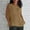 Khaki, variant on HOZADOIE Tank Tops for Women Cotton Linen Blend Spring Summer Stylish Sleeveless Solid Color Crew Neck Relaxed Daily Casual Wear Versatile Loose Fit Basic Tunic Shirts