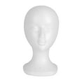 thumbnail image 3 of Mannequin Head Stand Hair Glasses Hat Display White Hairpiece Stand Manikin Head for Jewelry Hairpieces Home Headwear Styling style C, 3 of 8