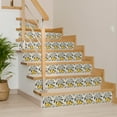 thumbnail image 5 of Mi Alma Peel and Stick Vintage Lemon Rustic Sorrento L25 Backsplash Vinyl Tile Stickers, Blue/Yellow, 5" x 5" (24-Pack), 5 of 13