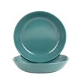 thumbnail image 1 of Juego De 2 Tazones Para Cena Double Line De 9.5"/36 Oz Verde Esmeralda, 1 of 5