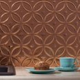 thumbnail image 4 of FASÃ„DE Rings Decorative Vinyl 18in x 24in Backsplash Panel in Polished Copper (5 Pack), 4 of 15