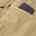 thumbnail image 4 of EOYWHK Khaki Shorts Men with Pockets Elastic Waist Mens Khaki Shorts Soft Lightweight Breathable for Workout Training Outdoor Sports Wear Khaki, Size XXL, 4 of 9