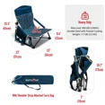 thumbnail image 2 of Low Folding Camping Chair, Portable Beach Chairs, Mesh Back Lounger For Outdoor Lawn Beach Camp Picnic, 2 of 8
