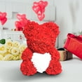 thumbnail image 6 of DAMAI Rose Bear Gifts for Valentines, 10 inch Handmade Rose Bear with Gift Box, Romantic Rose Flower Bear for Wife Girlfriend, Christmas Anniversary, Birthday, Mothers Day, 6 of 7