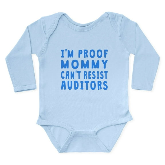 CafePress - Proof Mommy Cant Resist Auditors Body Suit - Long Sleeve Cotton Baby Bodysuit