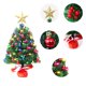 thumbnail image 4 of xihome Mini rbol de Navidad de escritorio de 45 cm (17,7 pulgadas), rbol artificial de PVC con juego de 21 adornos navideños, 4 of 6