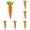 Orange, variant on AUDeals 6PCS Easter Carrot Fabric Toy, Artificial Rustic Nonwoven Stuffed Carrot for Farmhouse Spring Easter Baskets, Vase Filler, Tiered Tray, and Festive Home Decoration