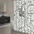 thumbnail image 3 of Funny Shower Curtain for Bathroom Accessories Inspirational Funny Quotes Cool Shower Curtain Set 72x72in, 3 of 7