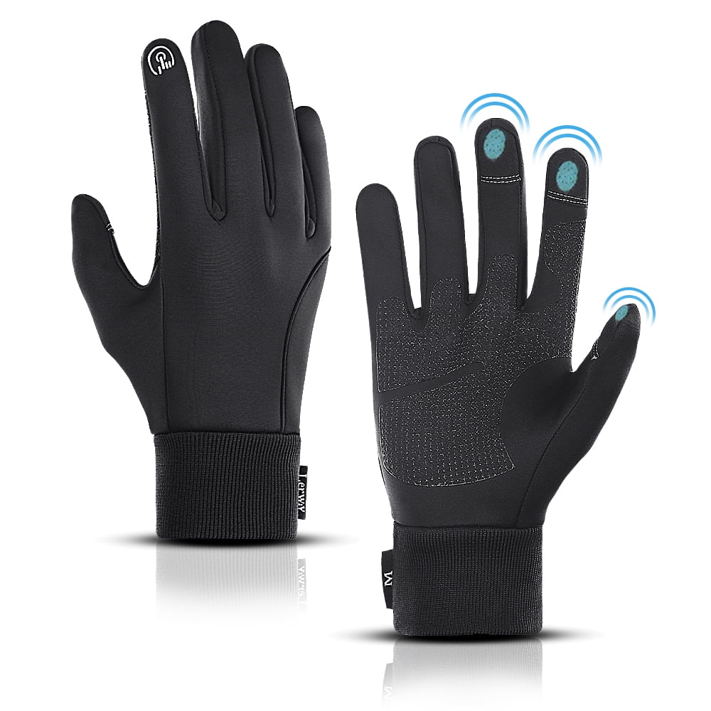 Touchscreen Gloves Windproof Water-Resistant Thermal LERWAY Winter Warm Gloves 