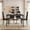 PU Cushion-Wood Table, variant on Dining Table Set for 2, Asofer Kitchen Table Set with Upholstered PU Leather Chairs for Kitchen Room, Living Room, Apartment, Black