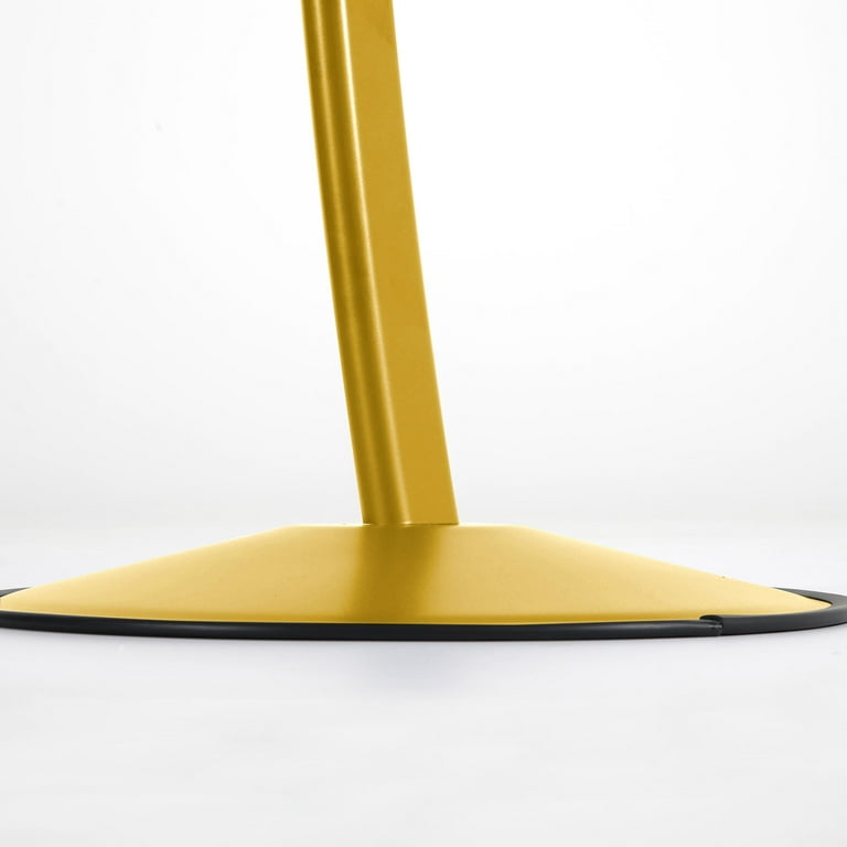 M&T Displays Simplistic Curved Menu Board 8.5x11 inch Gold Pedestal Sign  Holder Floor Standing Aluminum Front Loading Easy Open Poster Advertisement Sign  Holder for Restaurant Cafe Hotel 