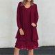 thumbnail image 5 of Chiffon Dress Coat for Party - Plus Size Relaxed Fit Outfit Set, 5 of 5