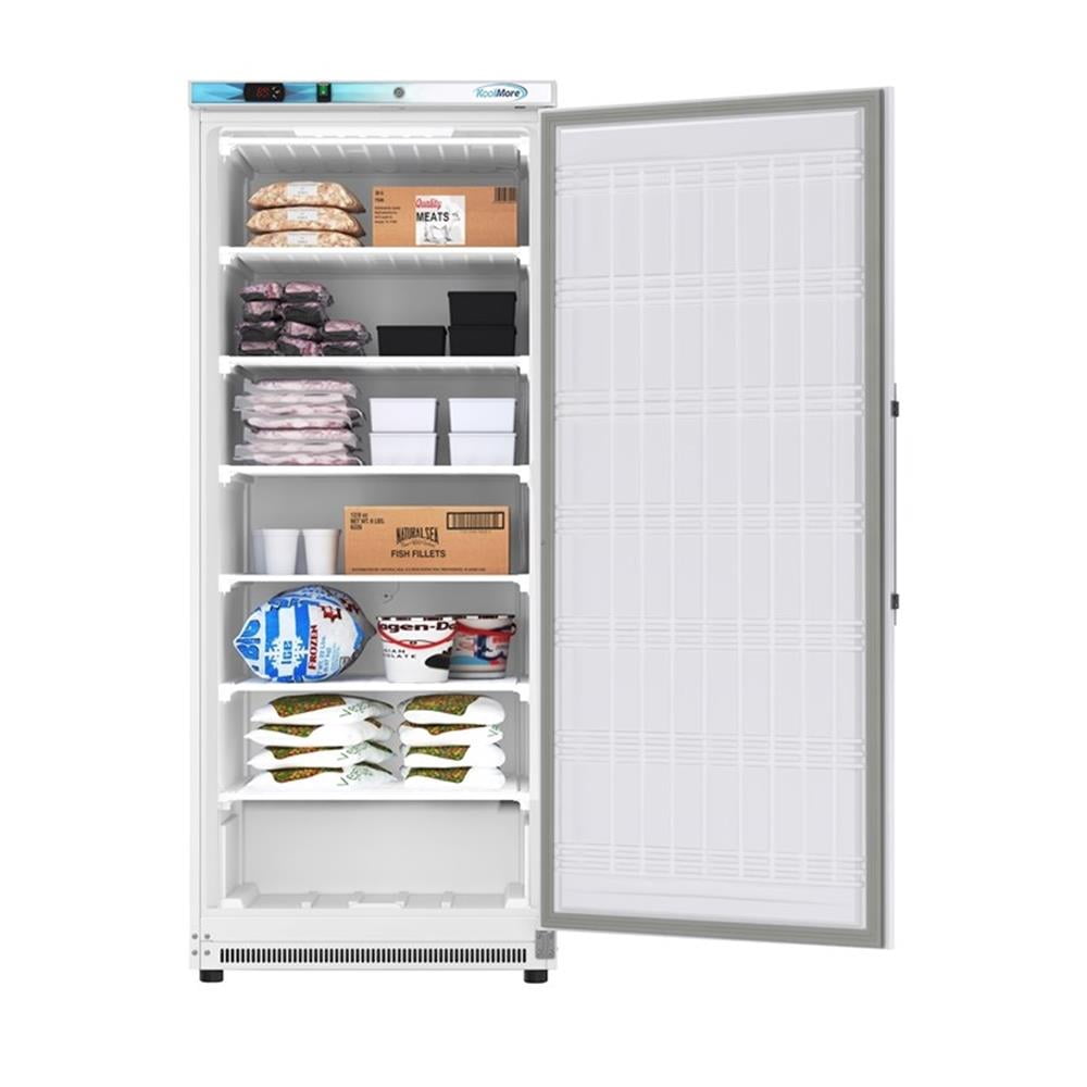 Pemberly Row 21 cu. ft. Commercial Reach-in Freezer in White Manual Defrost