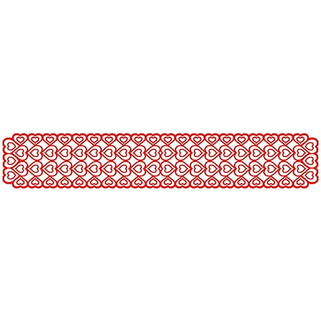 Pompotops Valentine's Day Table Flag Decoration Red Knitted Love Table Flag Clearance