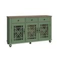 thumbnail image 4 of FESTIVO 55" Vintage Style Kitchen Buffet Sideboard Cabinet w/ Drawers - Green, 4 of 6