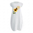 thumbnail image 4 of Pompotops Mode Femme Décontractée Col Rond Imprimé Tournesol Grande Taille en Solde, 4 of 4