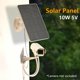 thumbnail image 2 of Montaje de pared monocristalino de panel solar de 10W 5V para luces (puerto tipo C blanco) Kuymtek  Para estrenar, 2 of 9