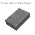 thumbnail image 3 of Uxcell Gold Silver Graphite ingot mould Crucible for Casting Metal 1.97"x0.98"x0.39" (242g Gold/131g Silver), 3 of 6