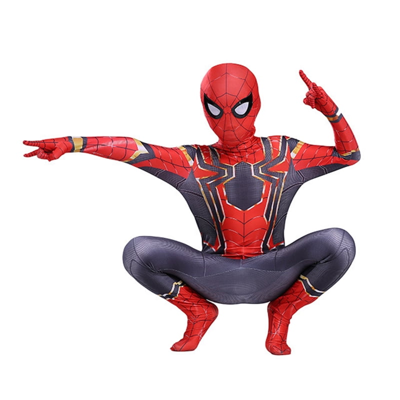 Beanie Full Face Red Spiderman Webb face mask costume halloween attire-New!v2 