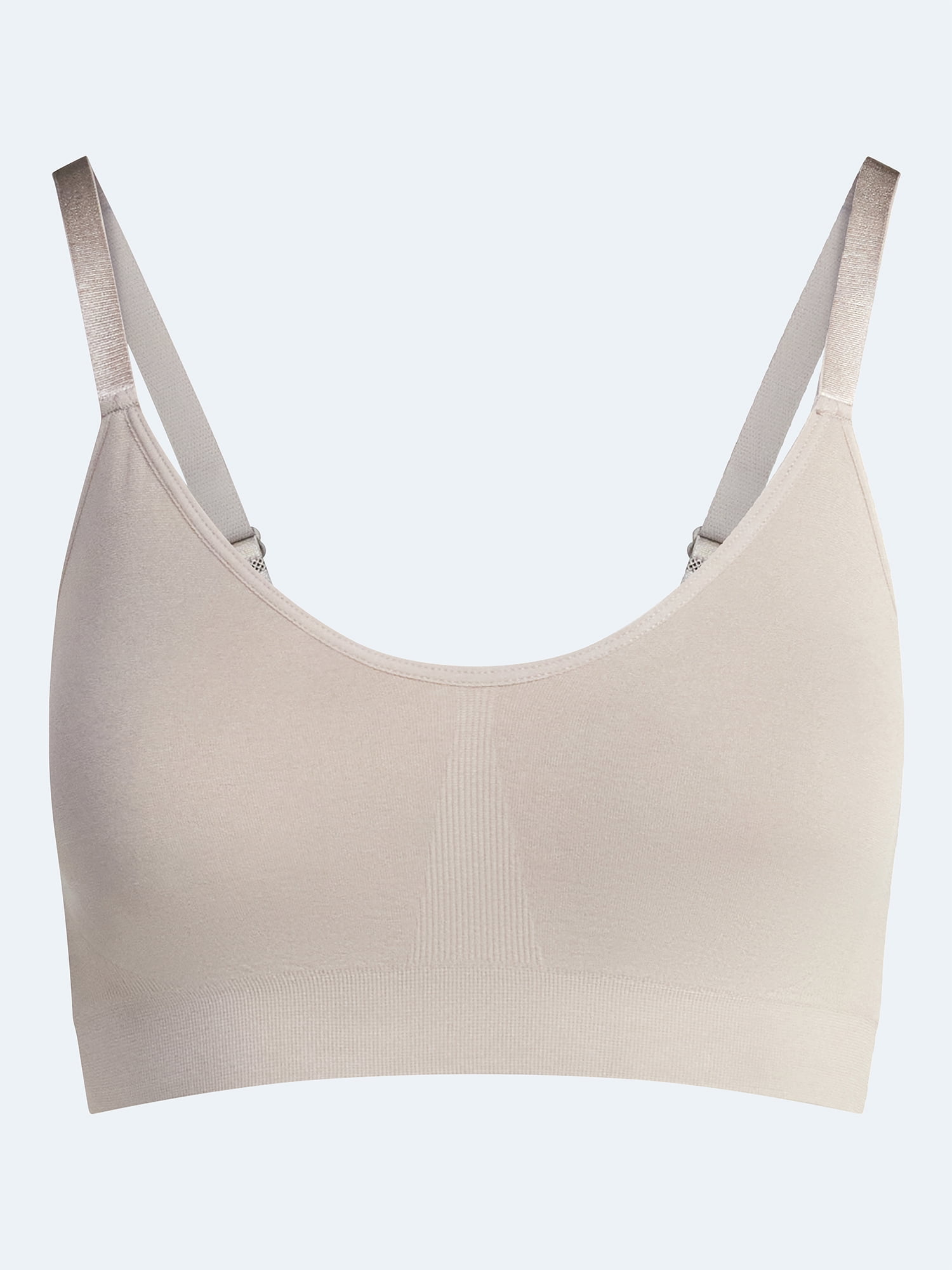 Joyspun Women's Seamless Plunge Pullover Bralette, Sizes S-XXXL