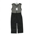 thumbnail image 2 of Hudson Baby Unisex Snow Bib Overalls with Fleece Top, Black Charcoal, X-Small, 2 of 4