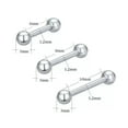 thumbnail image 3 of QQTDFG 1 Pc Stainless Steel Eyebrow Ring 16g Ear Helix Tragus Piercing Barbell Jewelry-Black-8mm for style 3, 3 of 9