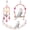 Pink, variant on 3PCS Bird Toys Bird Foraging Toys Chewing Hanging Birdcage Swing Cage Accessories Parrot Climbing Ladder for Conure Parakeet Cockatiel Budgies Lovebird Parrotlet (Purple)