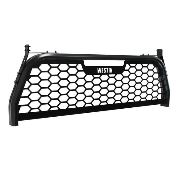 Fits 2005-2022 Toyota Tacoma Westin Automotive Headache Rack 57-81065 HLR Truck Rack; Punch Style; Powder Coated; Black; Aluminum; Compatible With Tool Boxes; With Channels To Bolt Various Accessories
