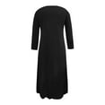 thumbnail image 5 of Fulijie Traditional Abayas,Womens Casual Solid Muslim Dress Abaya Islamic Long Sleeve Under, 5 of 5