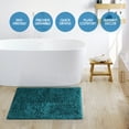 thumbnail image 4 of Nestl Bathroom Rugs, Machine Washable Bath Mats For bathroom Floor Rugs, Nonslip Backing Rubber Bath Rug, Teal, 4 of 6